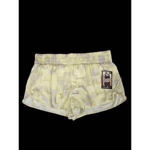 NWT Avia Yellow Women's Running Shorts with Bike Liner Size XL 16-18